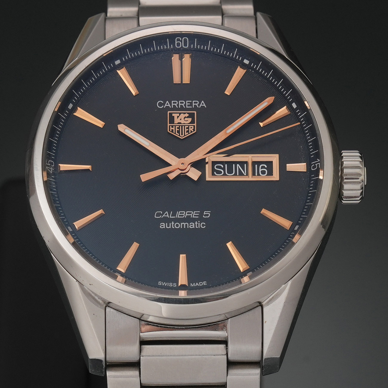 TAG HEUER(USED)태그호이어 WAR201C 까레라 데이데이트 오토매틱